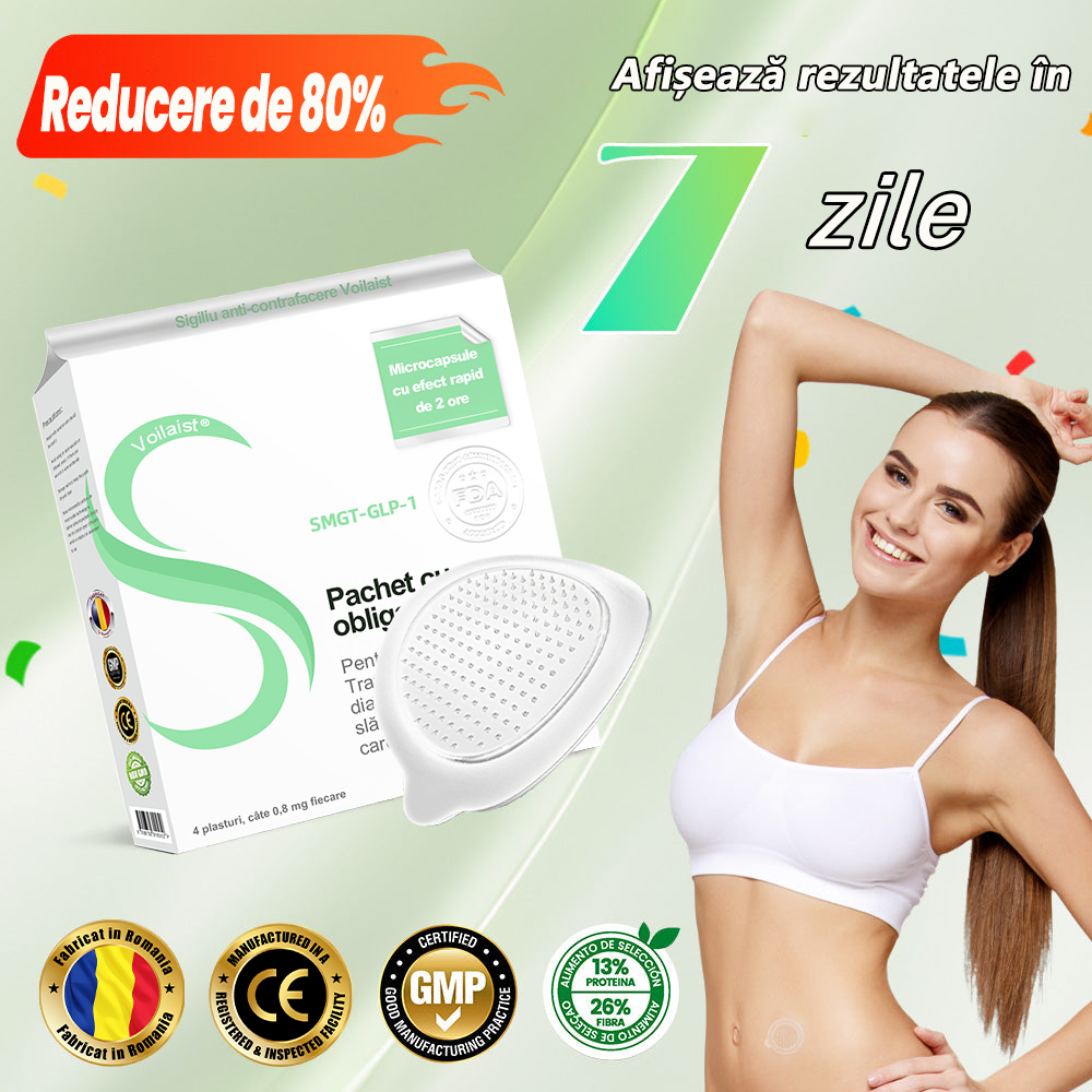 🔥🔥【Vezi rezultatele după 7 zile】🌲Voilaist® plasture nano cu microace SMGT-GLP-1 (Fără durere, cu efect de lungă durată, tratează diabetul, obezitatea și bolile cardiovasculare)